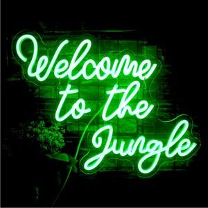 Welcome to Jungle LED Neon Event Wedding/Birthday/Graduation/Babyshower Decor